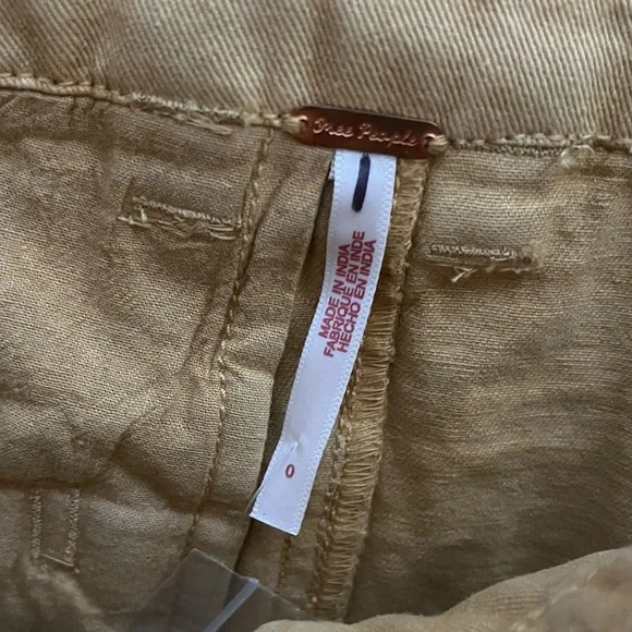 Free People Dahlia yellow/mustard Zip fly and offset button closure Mini Skirt - Picture 11 of 13